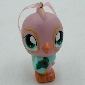 Littlest Pet Shop Pink and Tan Bird Ornament